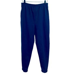 Euro Joy knit pants S Navy Tapered